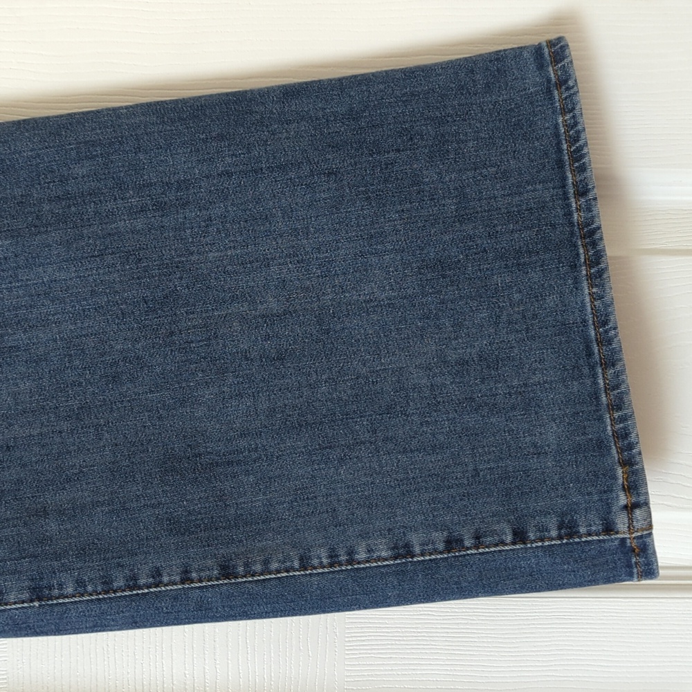 Frame Slim Palazzo Disarm Medium Wash High Waisted Wide Straight Leg Jeans 28 - Picture 14 of 15
